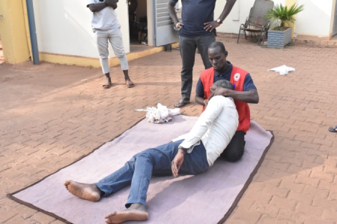 Formation en premiers secours du personnel du Projet Mali Nafa Soro Siraw